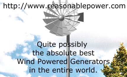 low wind speed startup wind powered generator